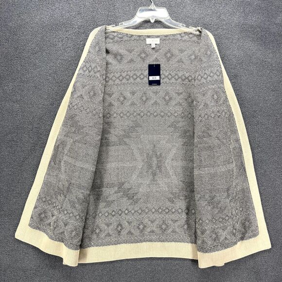 Lucky Brand Sweater Womens XL Extra Large Open Front Cardigan Aztec pocket - Picture 3 of 16